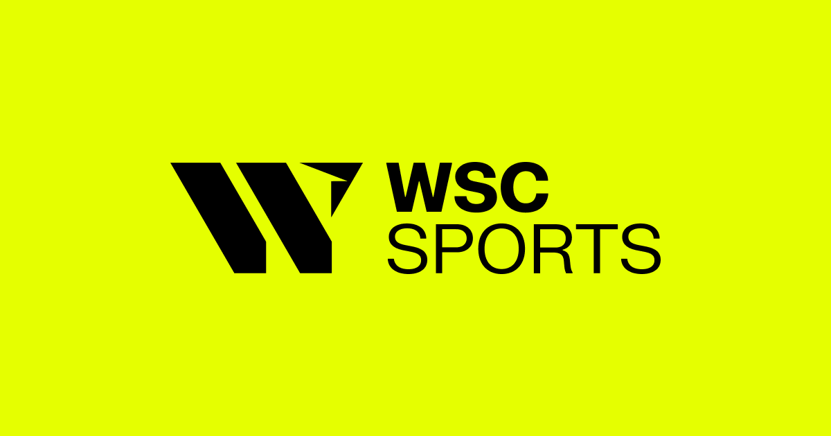 WSC Sports logo on its original fluorescent yellow background